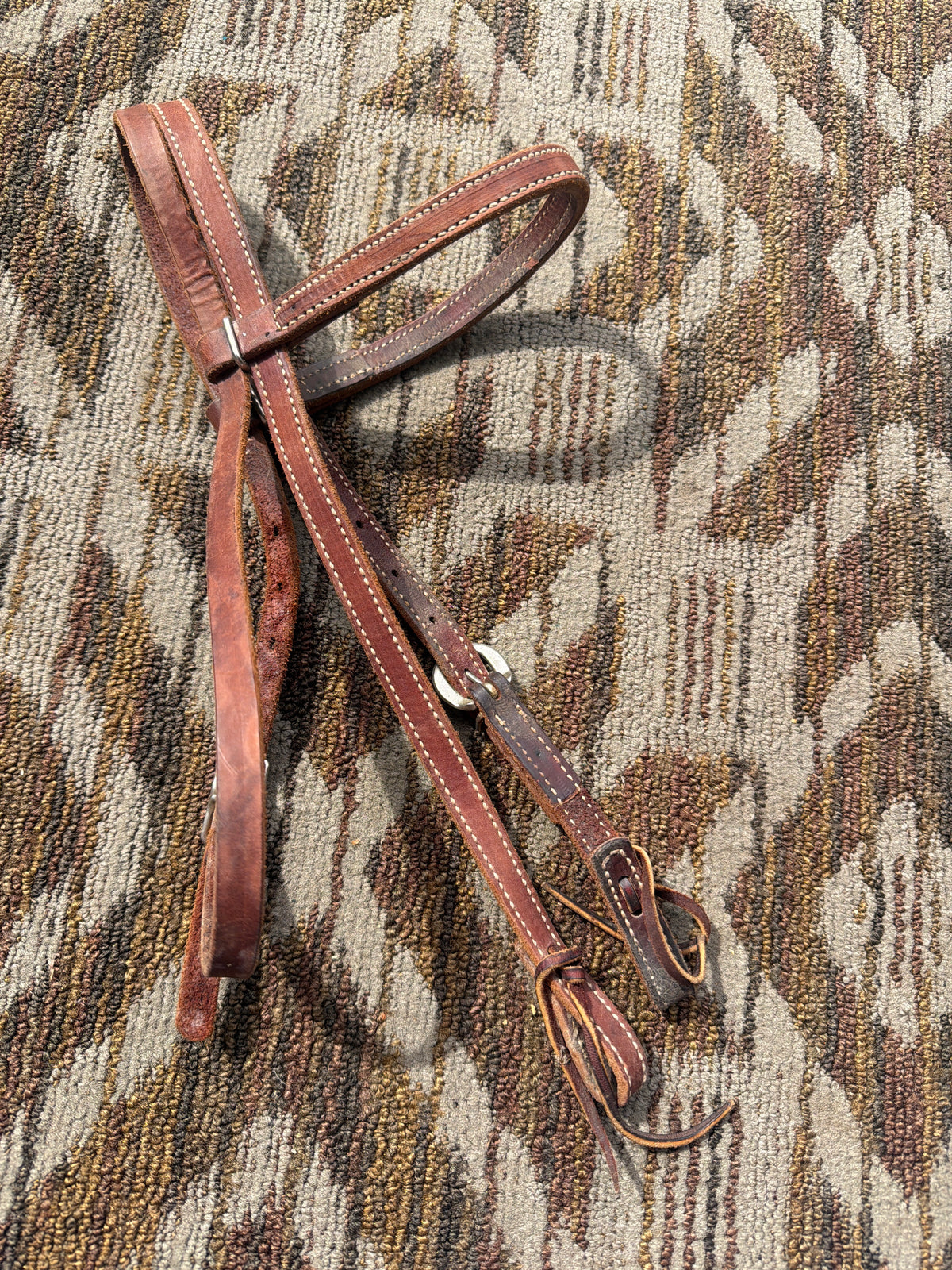 Stitched Leather Pony Headstall