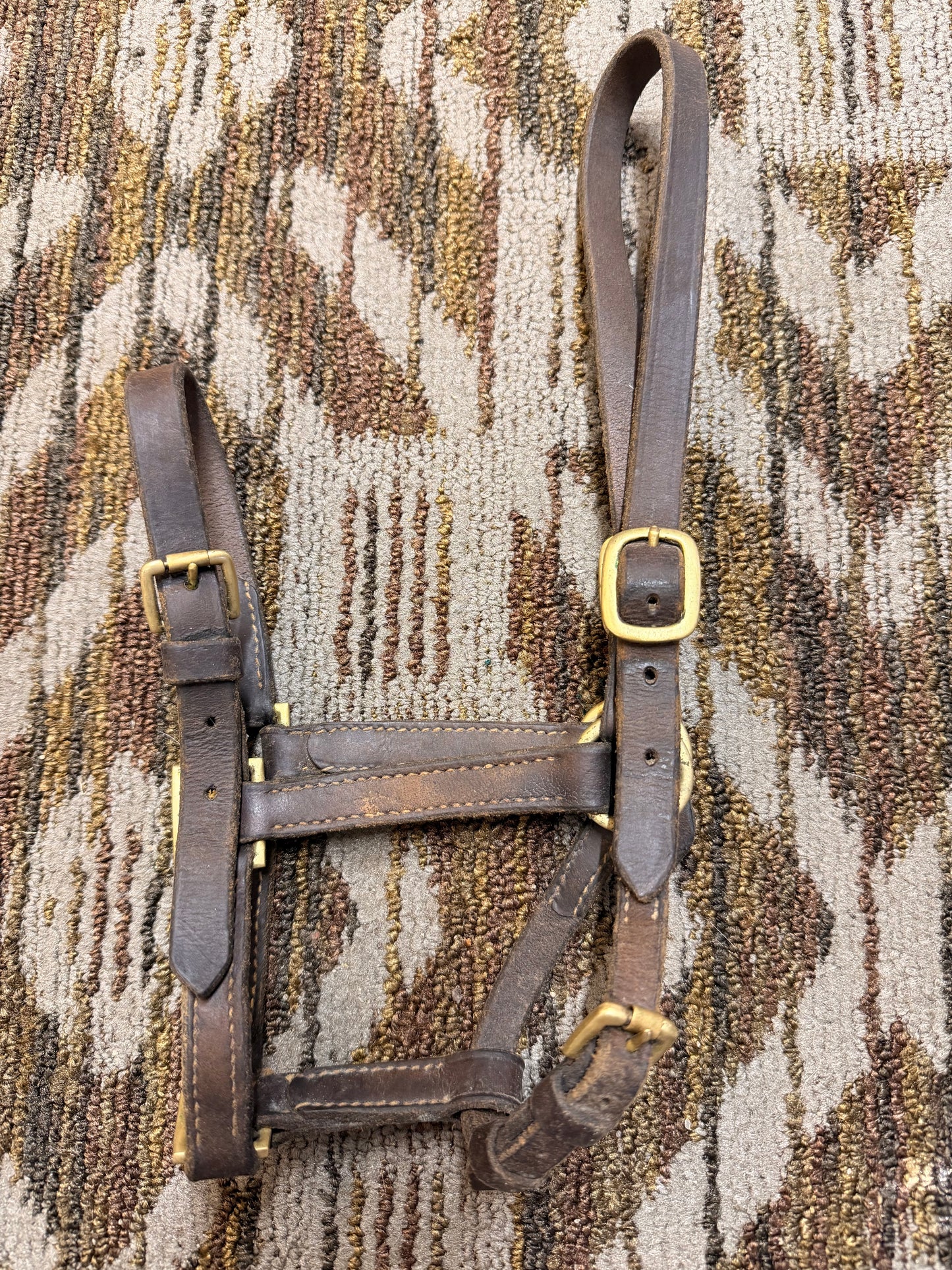 Adjustable Small Leather Halter