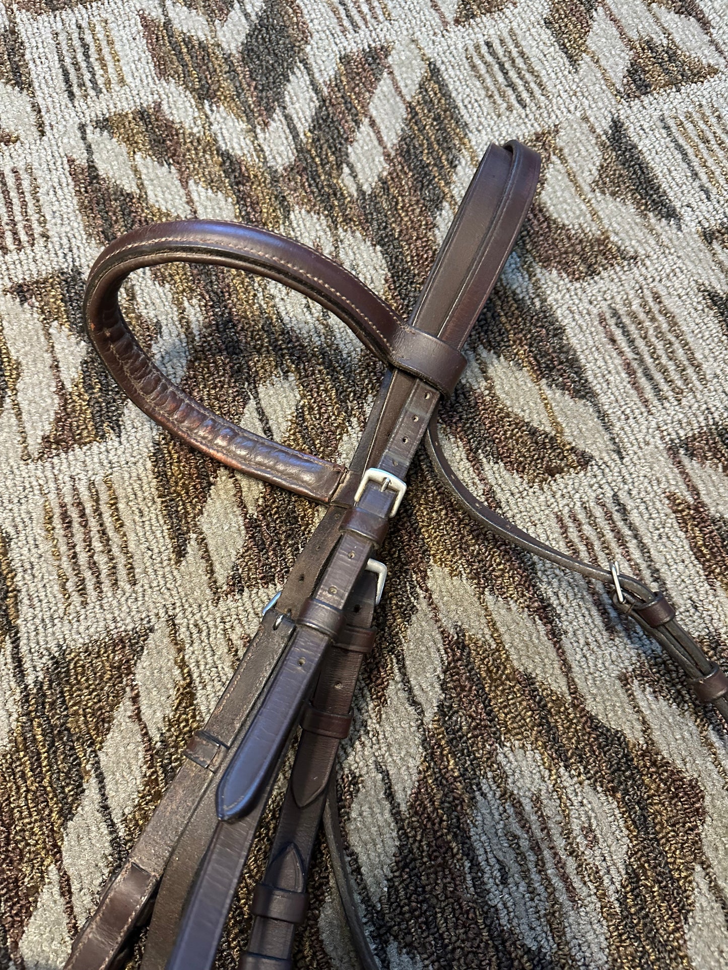 Brown Padded Dressage Bridle