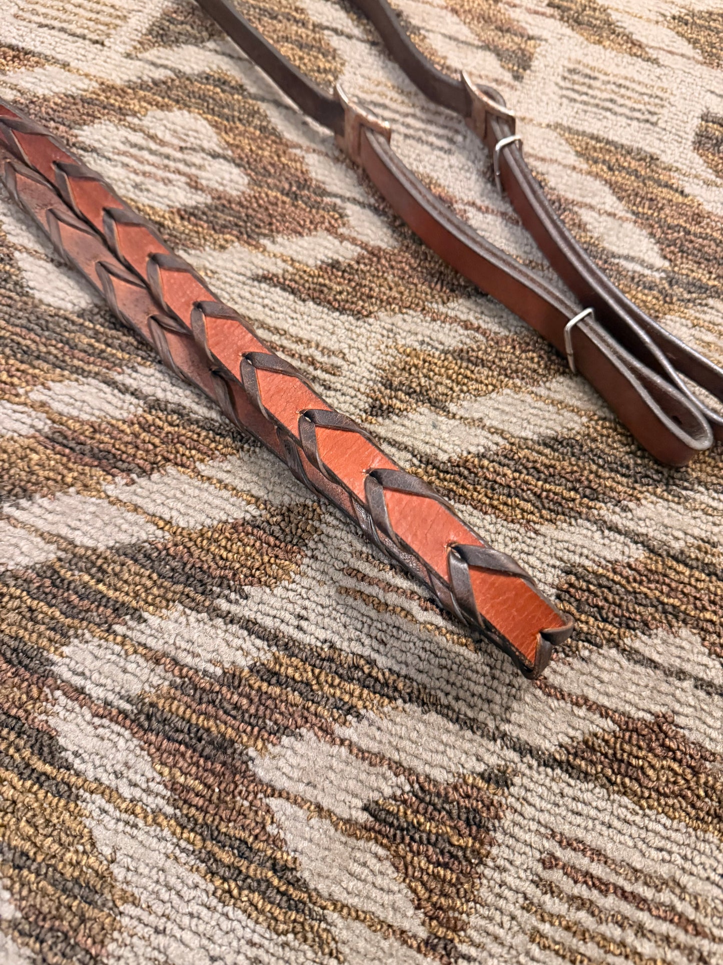 Leather Laced Loop Reins