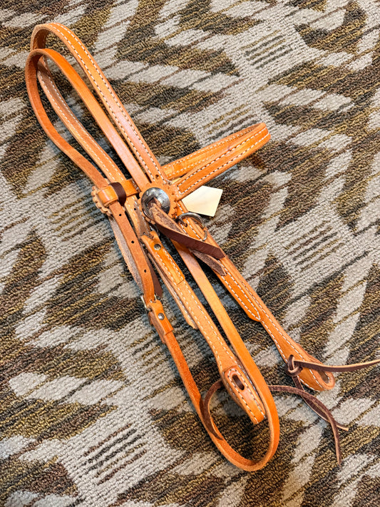 Leather Headstall w/ Conchos