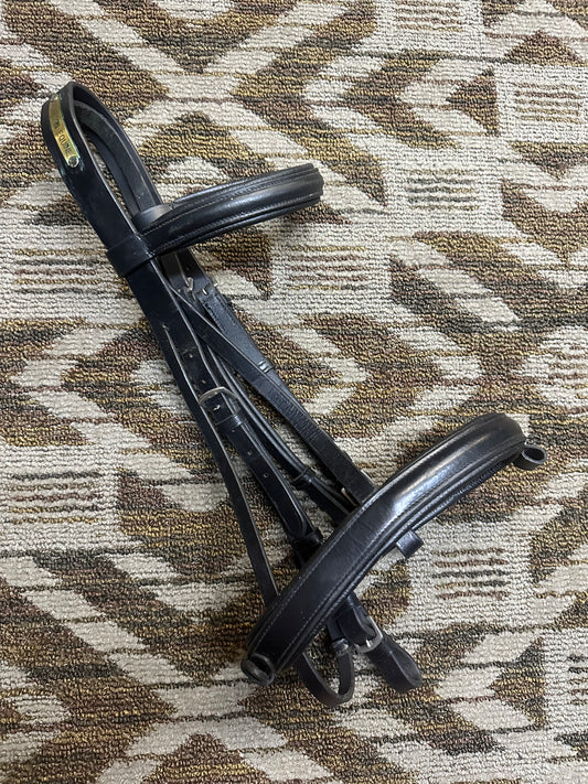 Black Padded Dressage Bridle