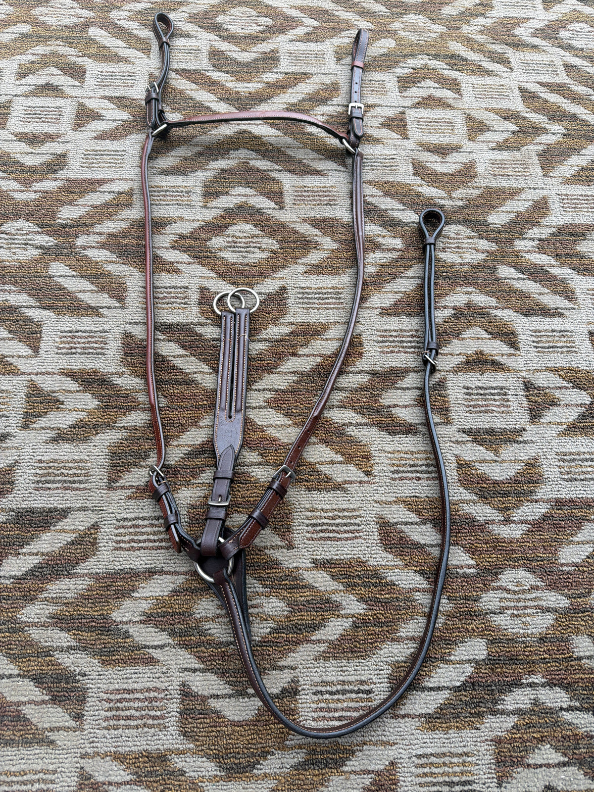 Soft Raised Fancy Stitched Breastcollar w/ Running Attachment