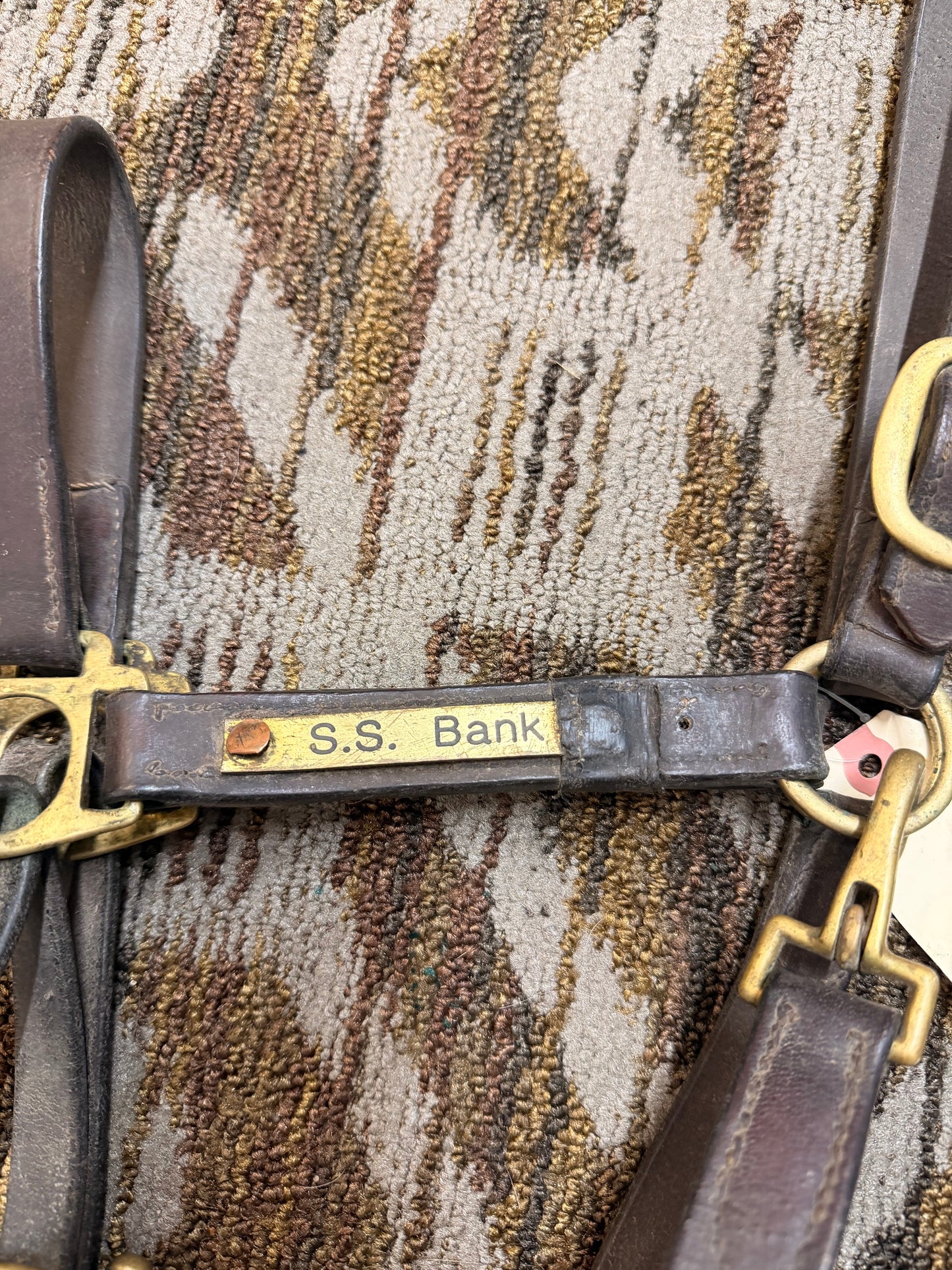 Cob Leather Halter w/ Nameplate