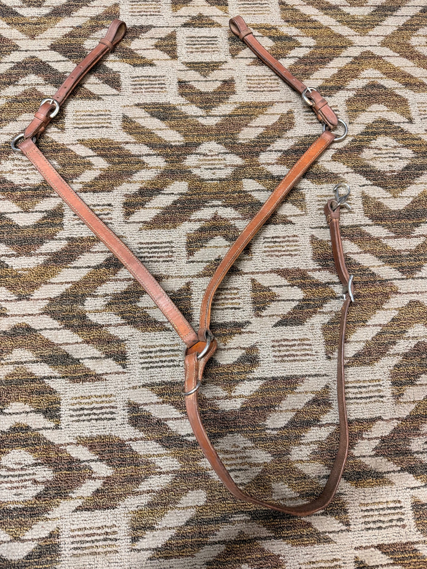 Brown Leather Breastcollar