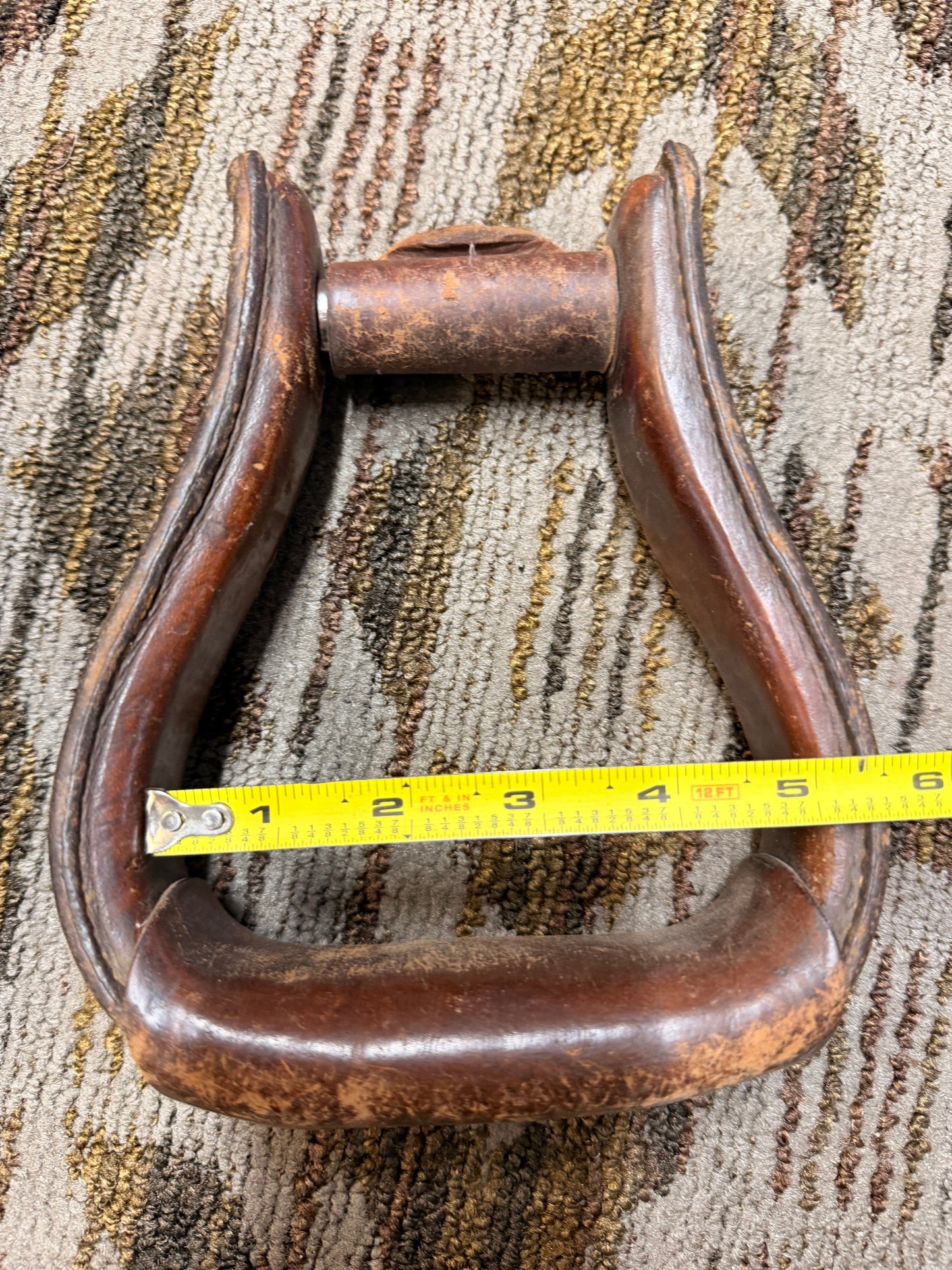 Leather Tooled Stirrups