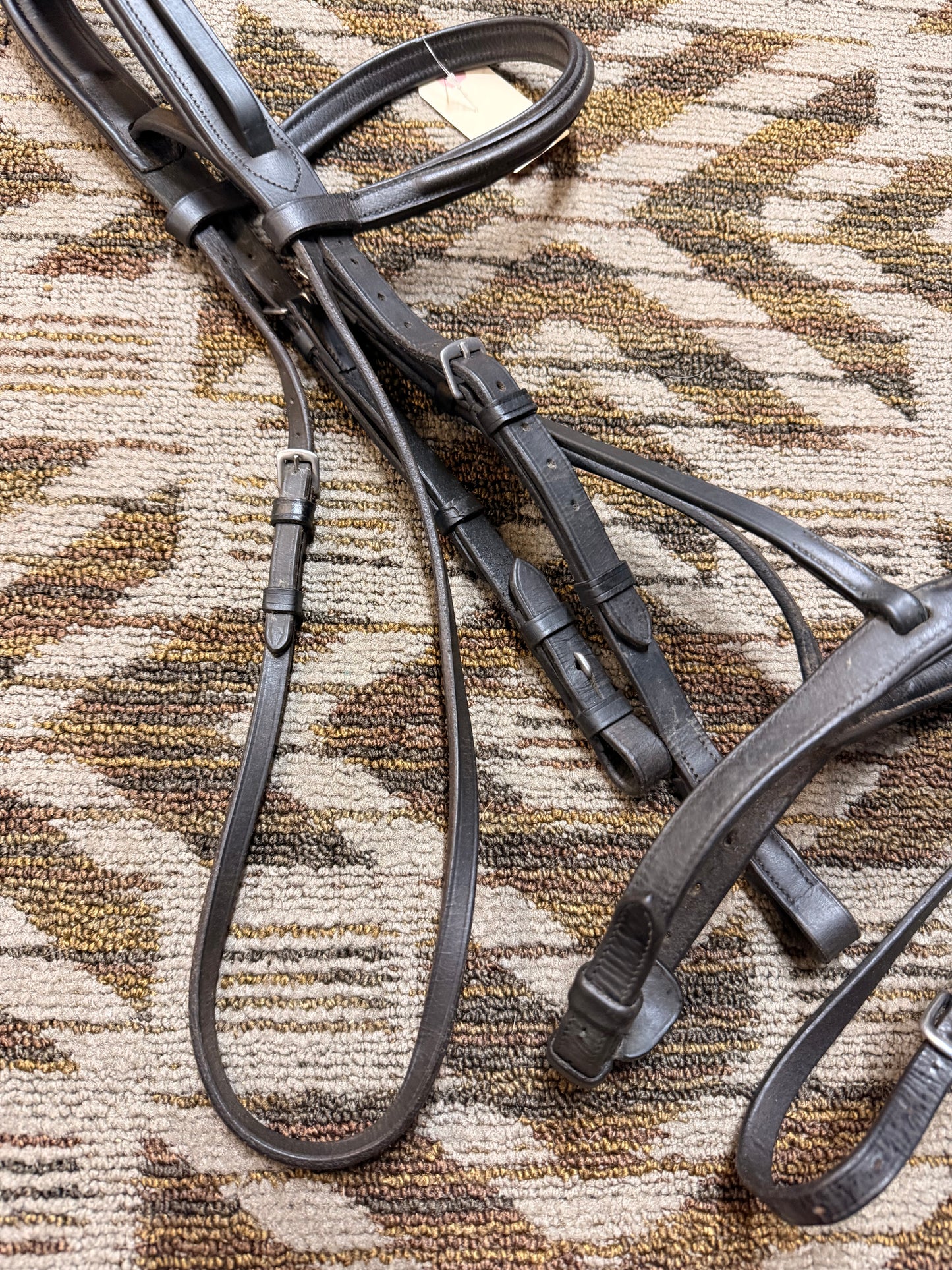 Black Padded Dressage Bridle