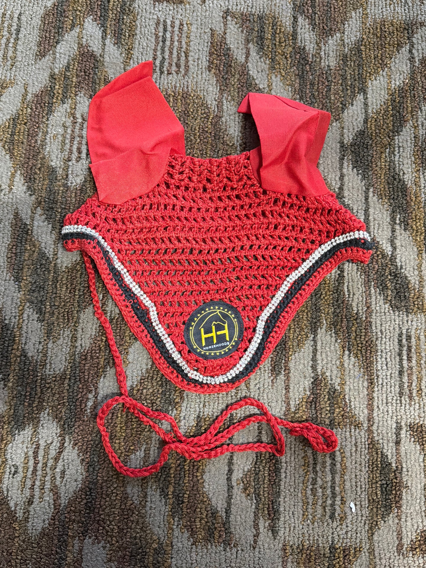 HorzeHoods Red Bling Bonnet