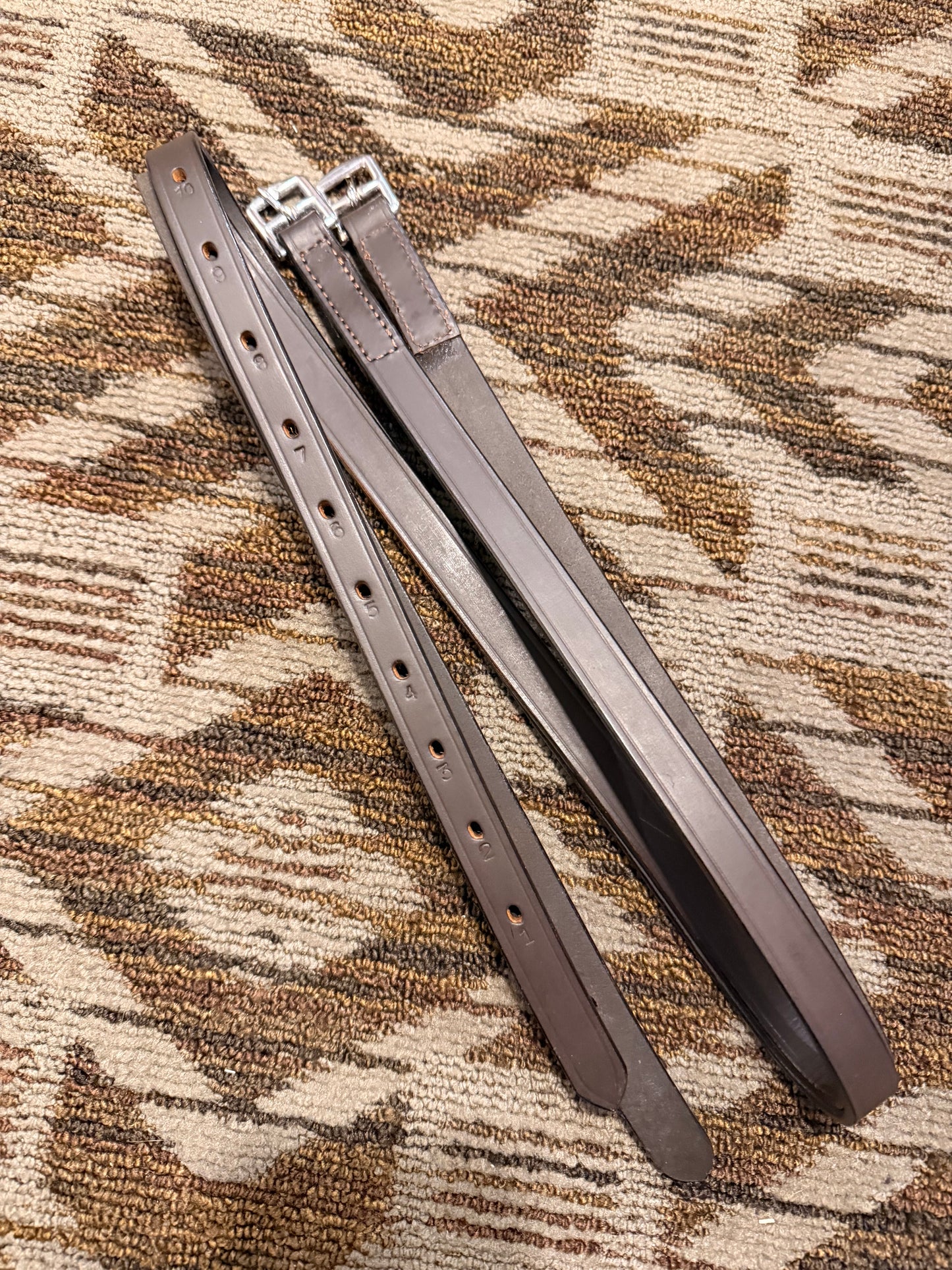 New Brown Stirrup Leathers - 48”