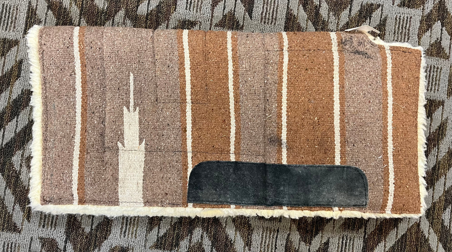Brown Cutback Wither Build Up Saddle Pad