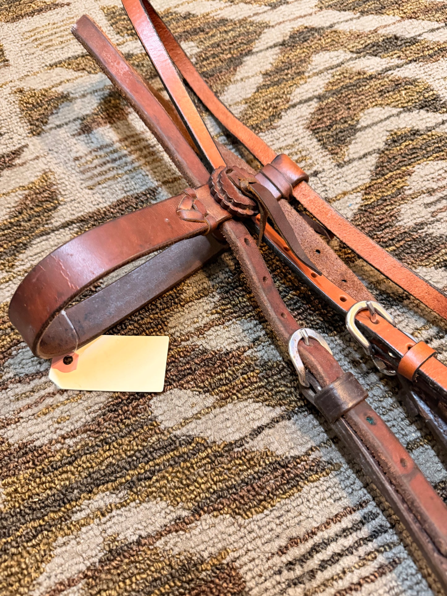Two Toned Leather Headstall