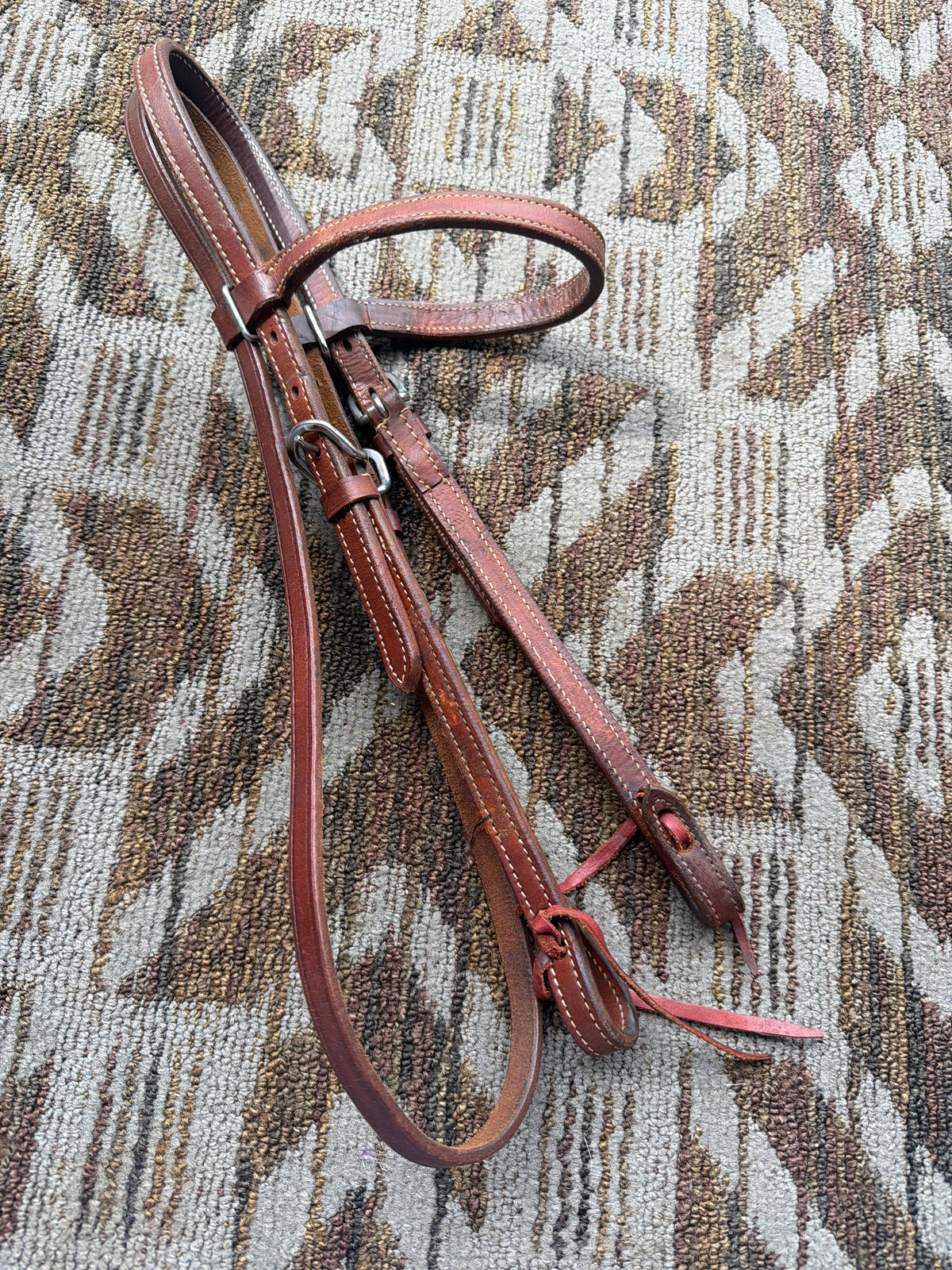 Stitched Leather Headstall