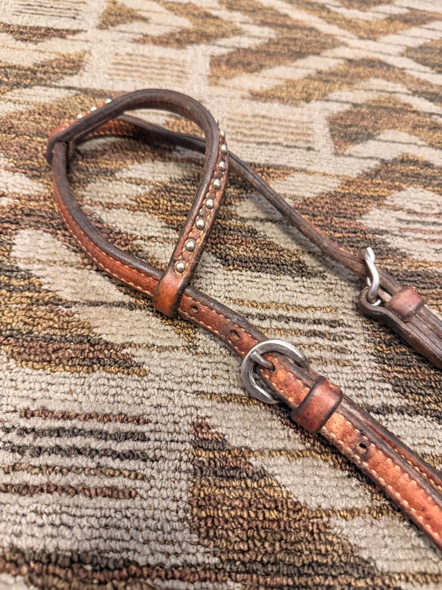 Studded One Ear Headstall w/ Rowels