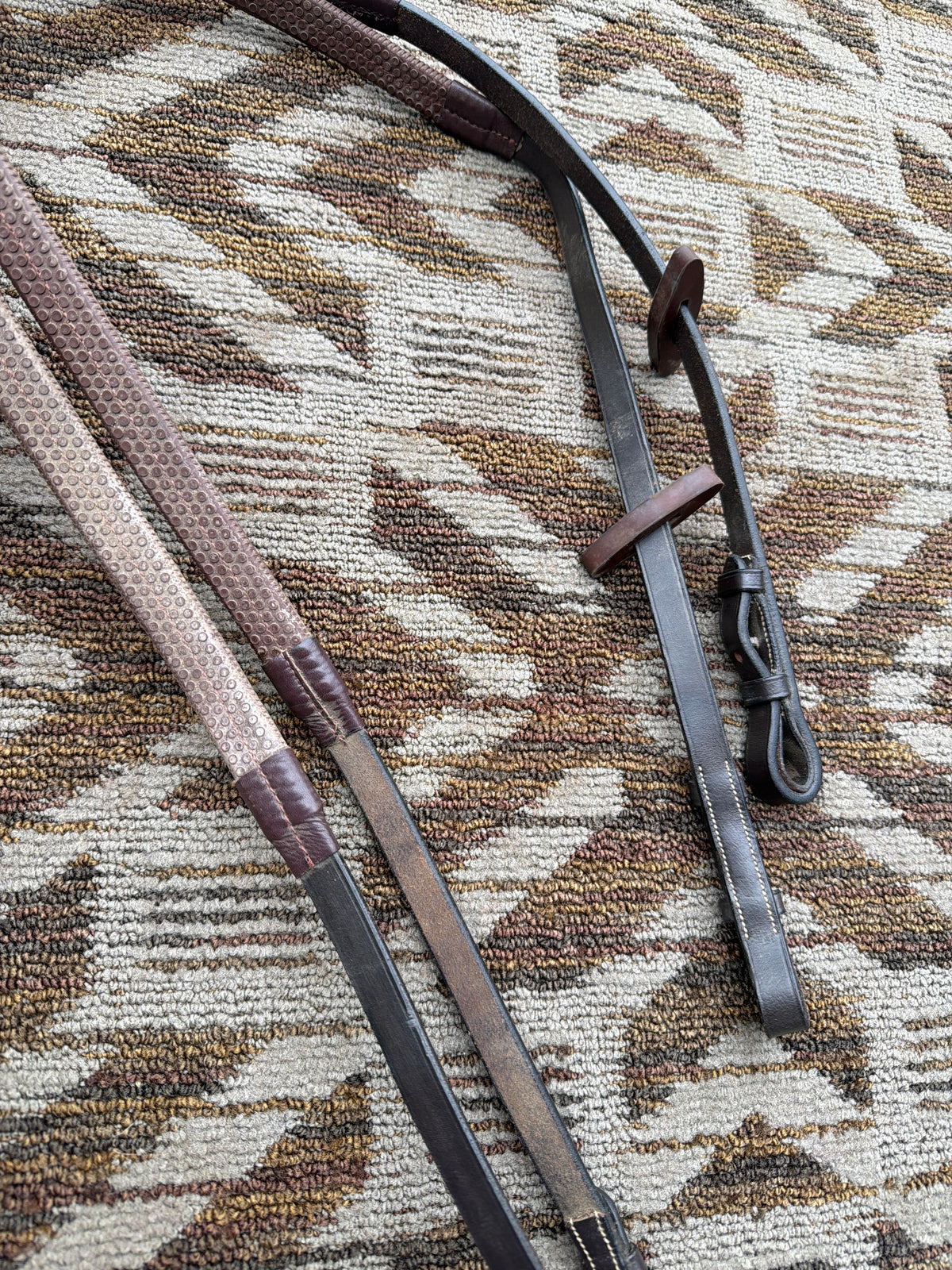 Brown Rubber Reins