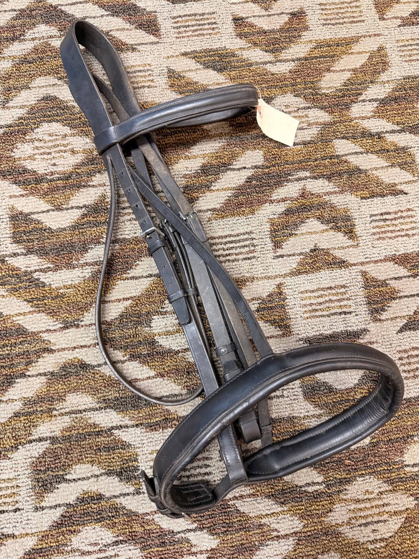 Black Dressage Bridle