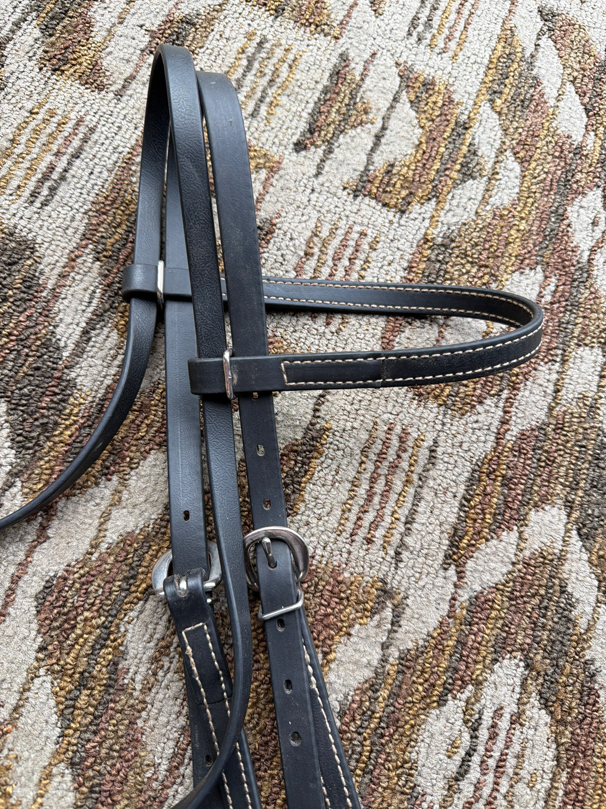 Black Biothane Headstall