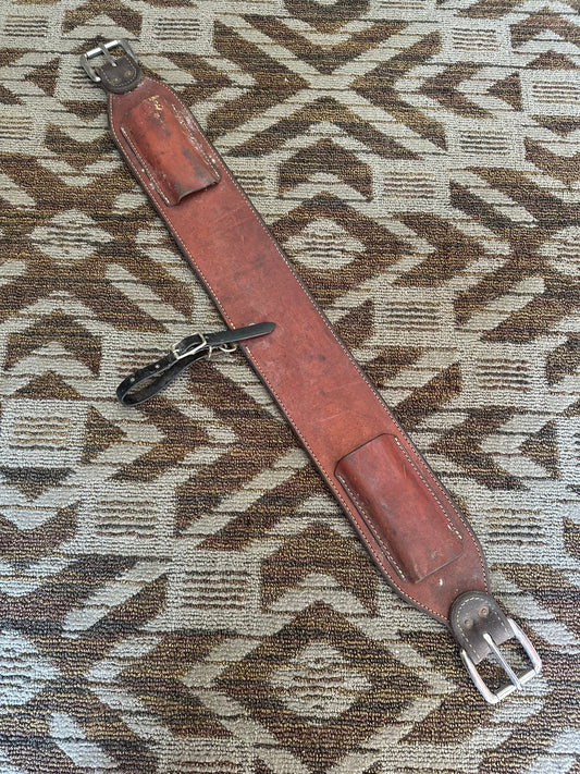 Thick Leather Back Cinch - 35”