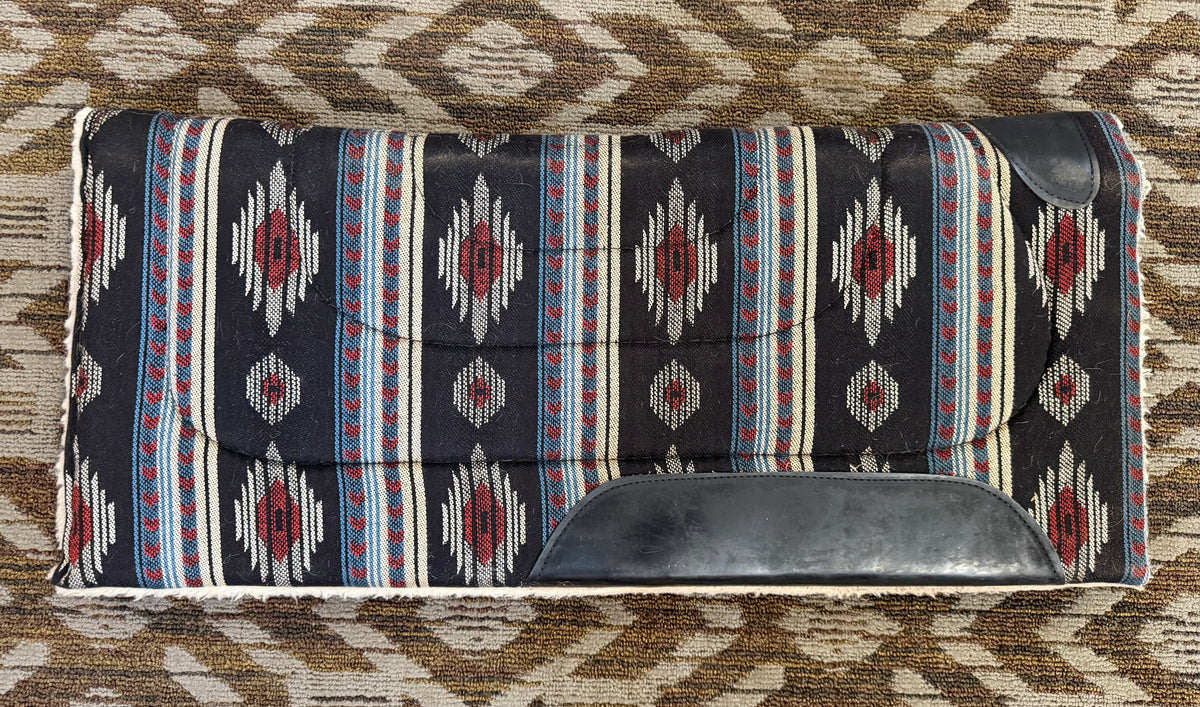 Black Striped Fleece Pad