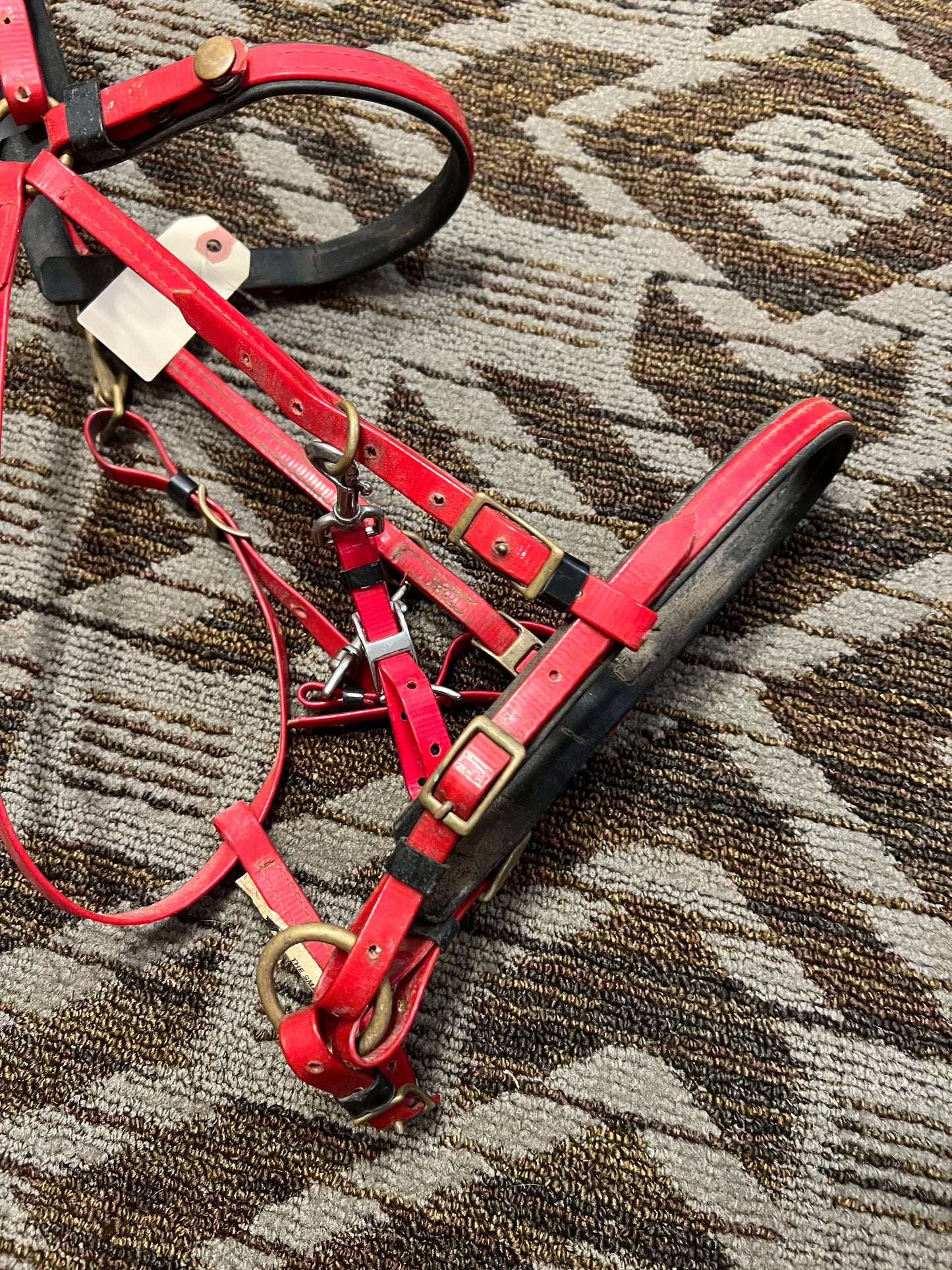 Red Biothane Halter Bridle “The Smart Bridle”