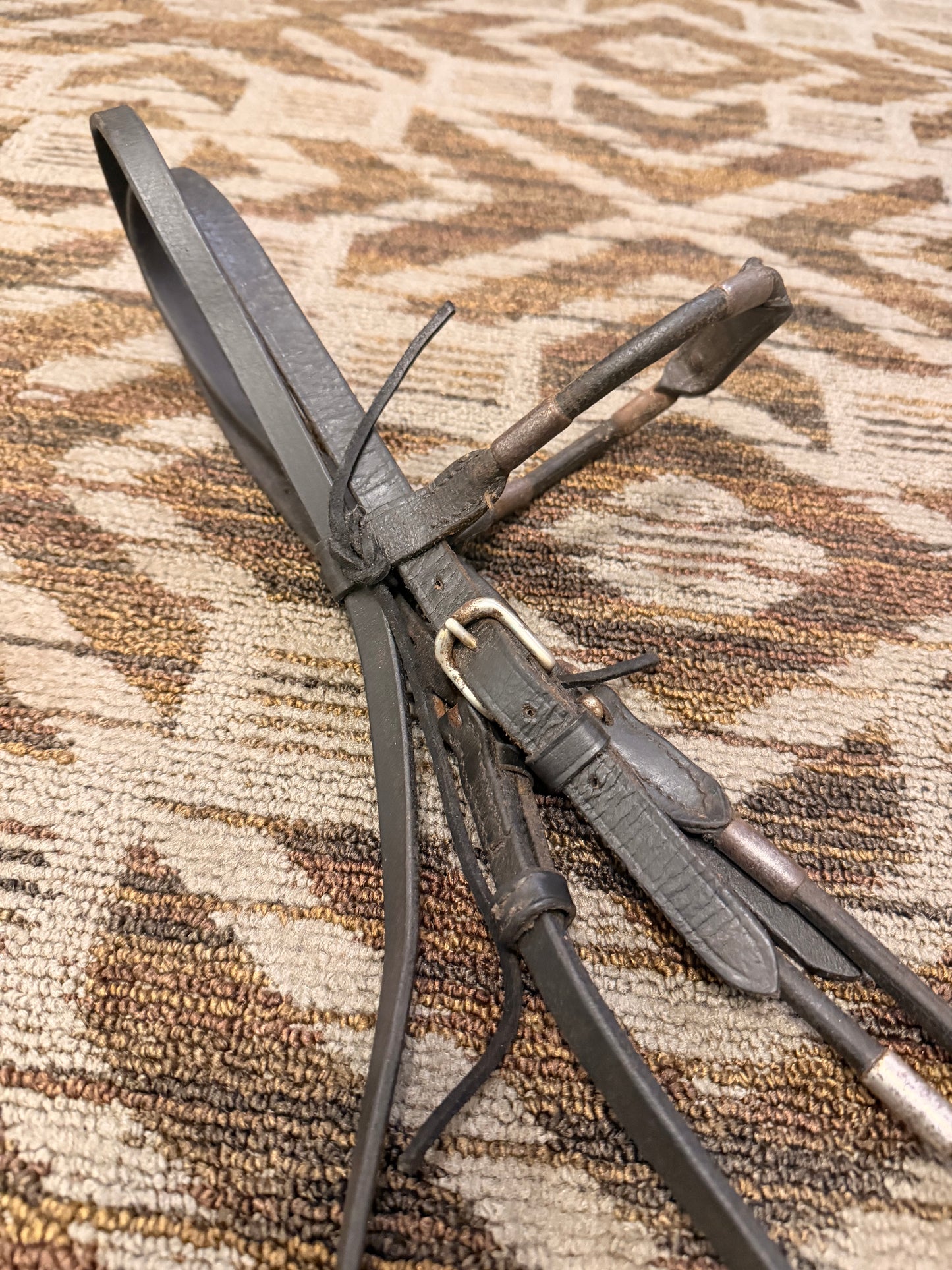 Vintage Rolled Silver Headstall