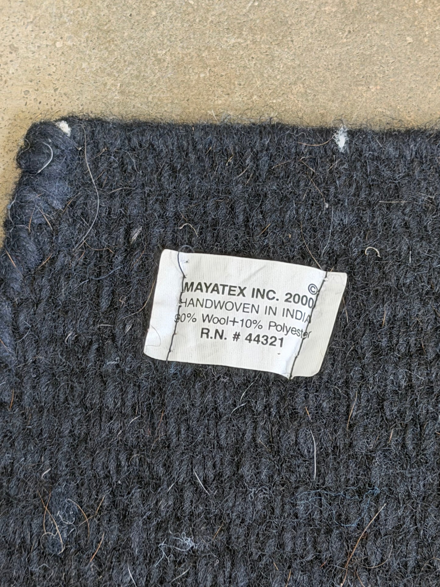 Black Mayatex Saddle Blanket