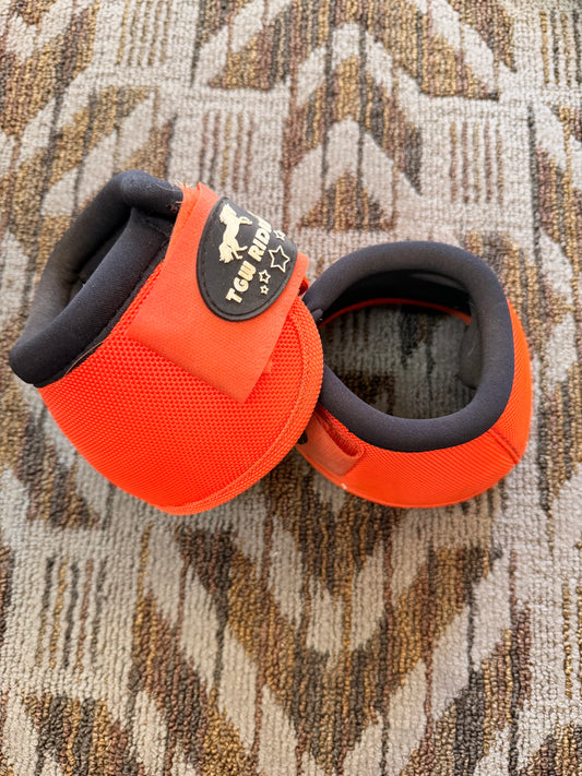 Orange Large No Turn Bell Boots