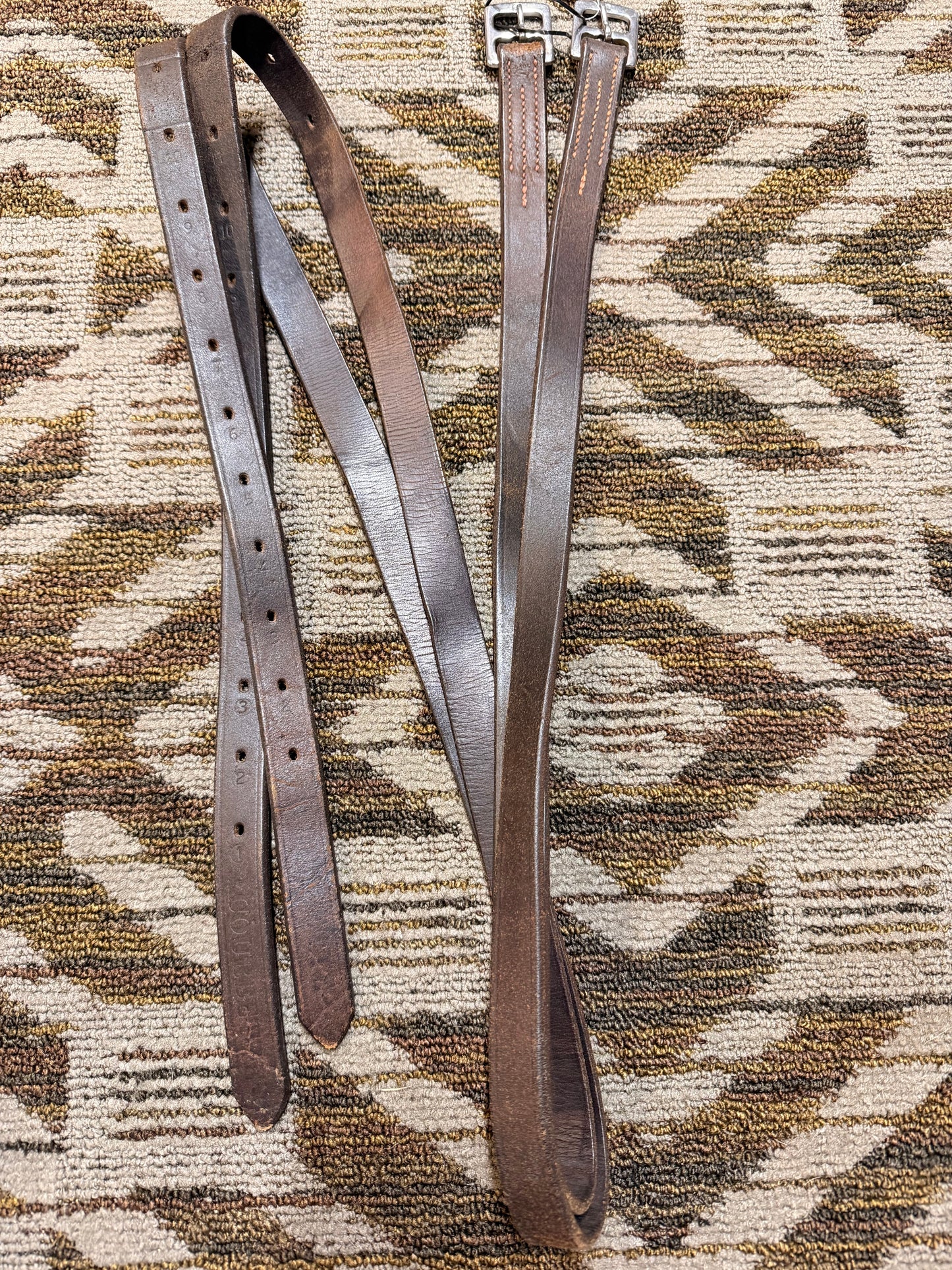 Brown Courbette Stirrup Leathers - 68”
