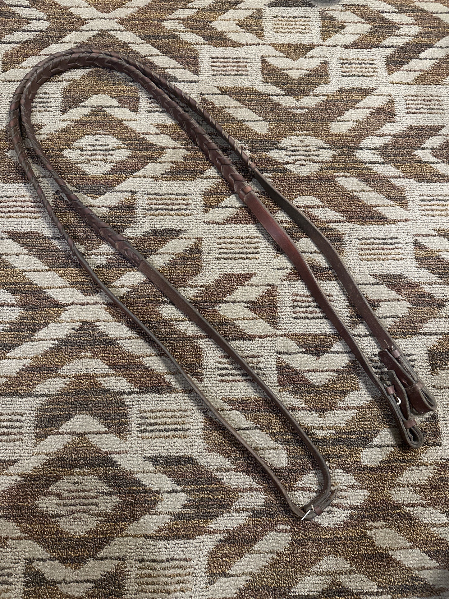 Brown Extra Long Laced Reins