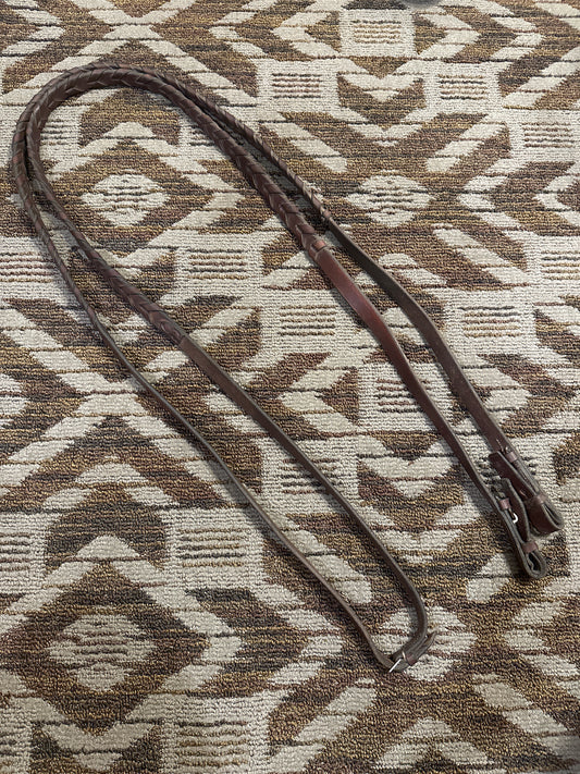 Brown Extra Long Laced Reins