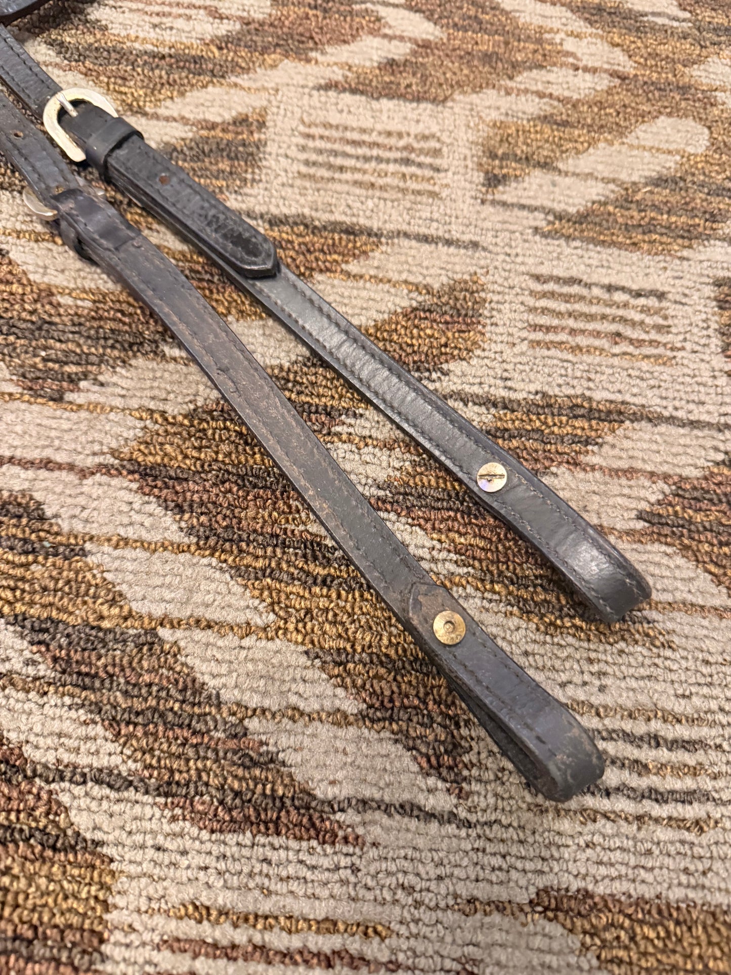 Black Leather One Ear Headstall