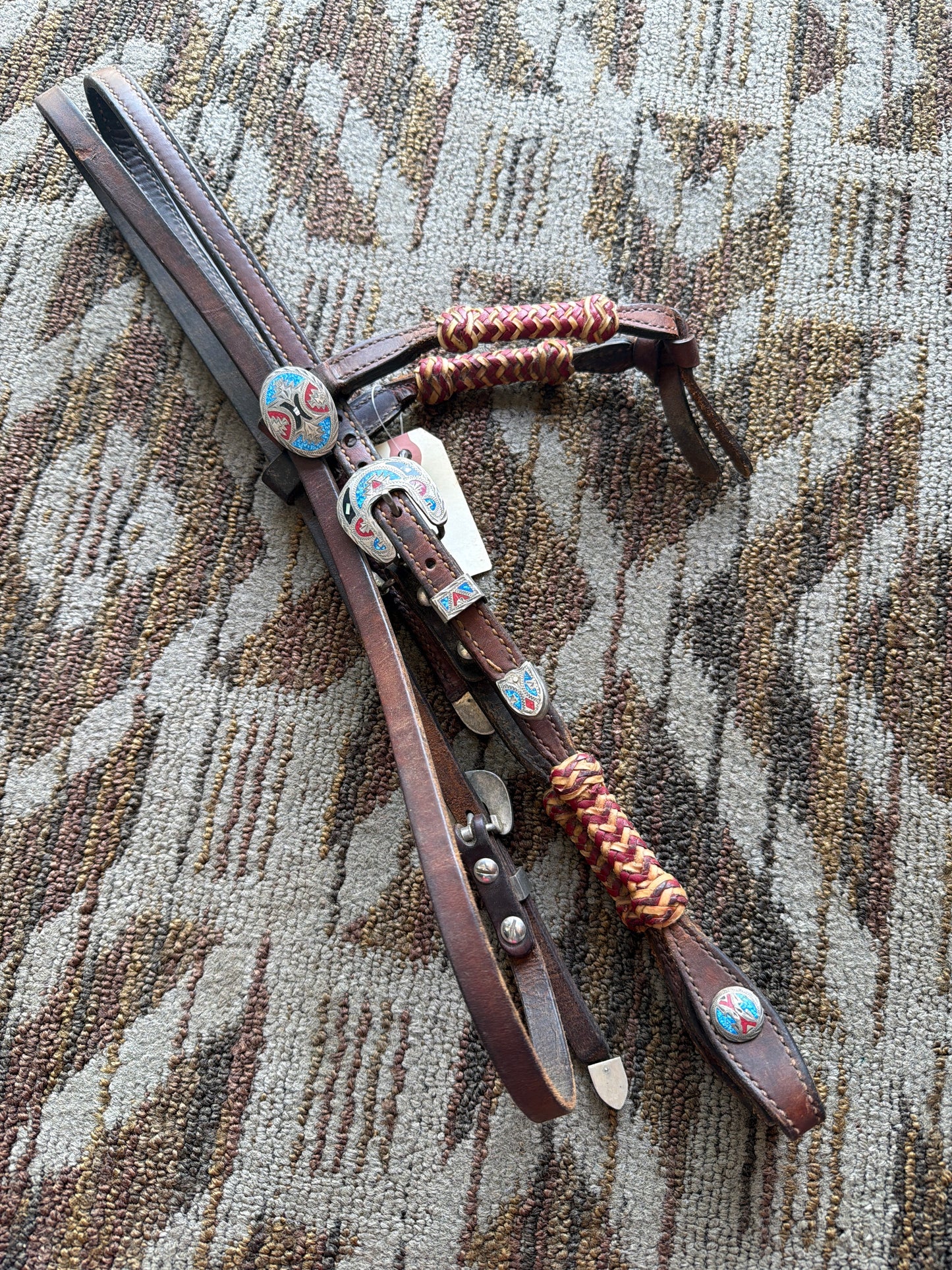 Rawhide Silver Futurity Knot Headstall
