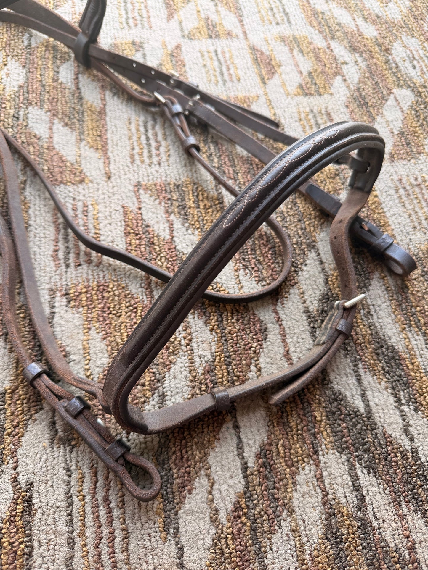 Stubben Brown Padded Fancy Stitched Bridle