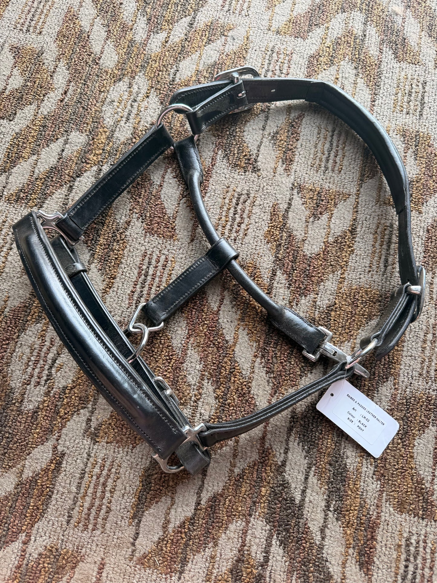 New Black Padded Pony Halter