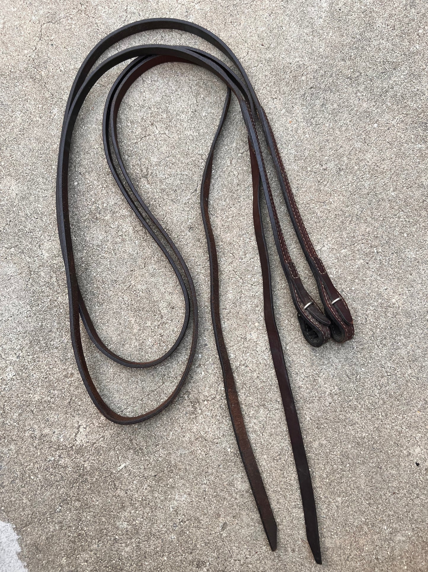 Easy Change Tooled Leather Split Reins