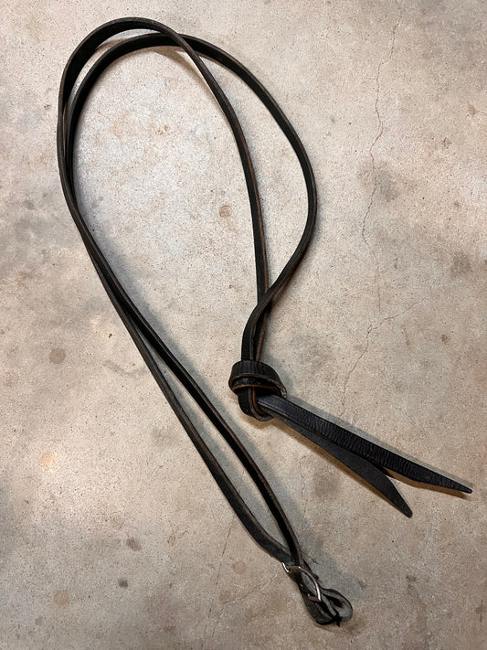 Black Leather Split Reins