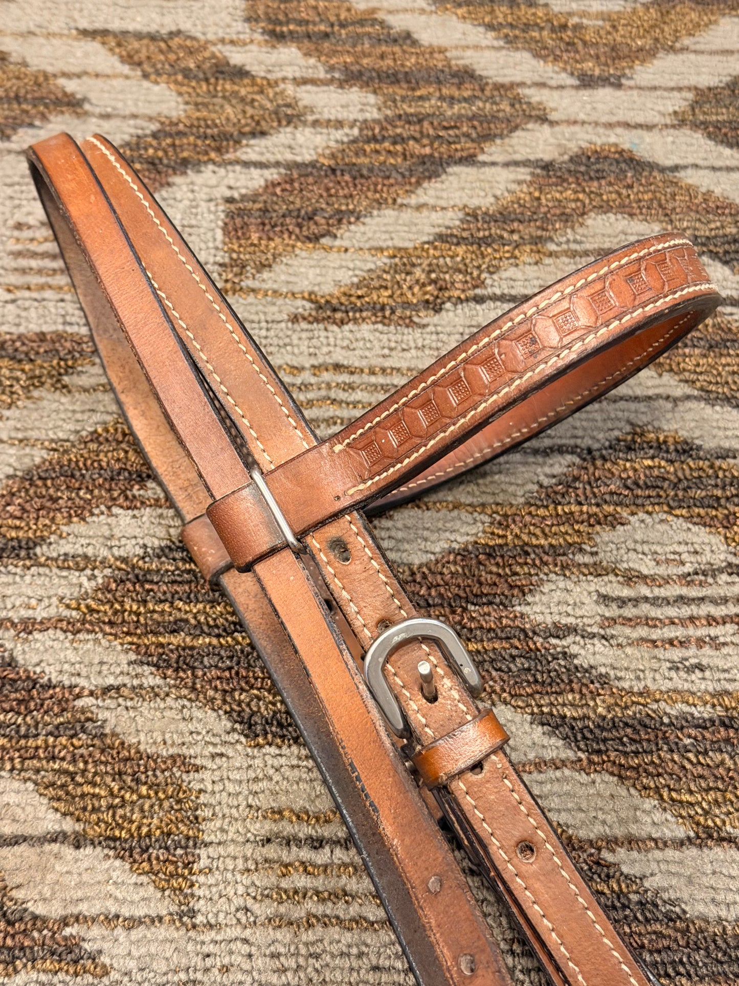 Tooled Leather Headstall