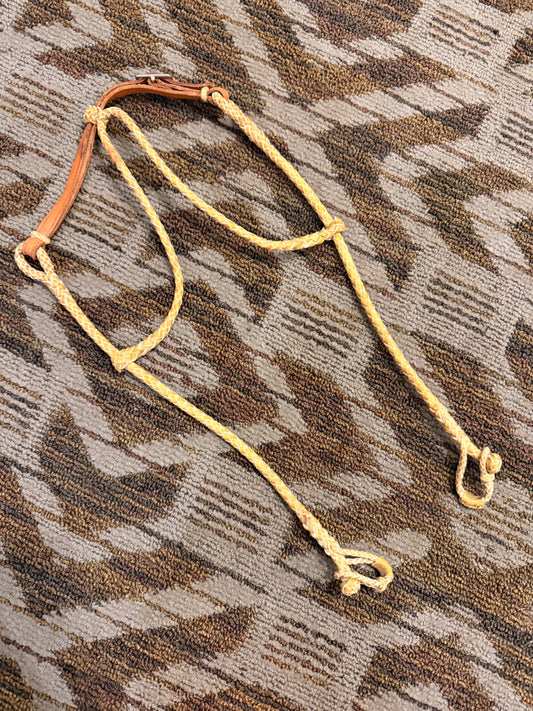 Rolled Rawhide Double Ear Headstall