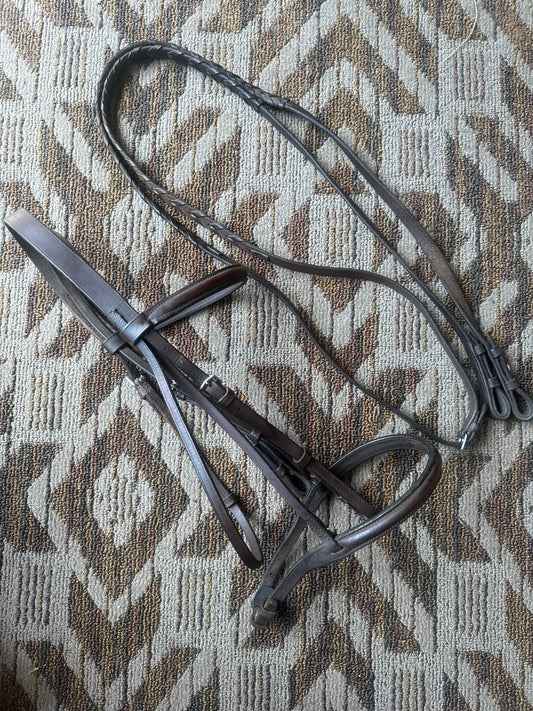 Brown Bridle w/ Matching Reins