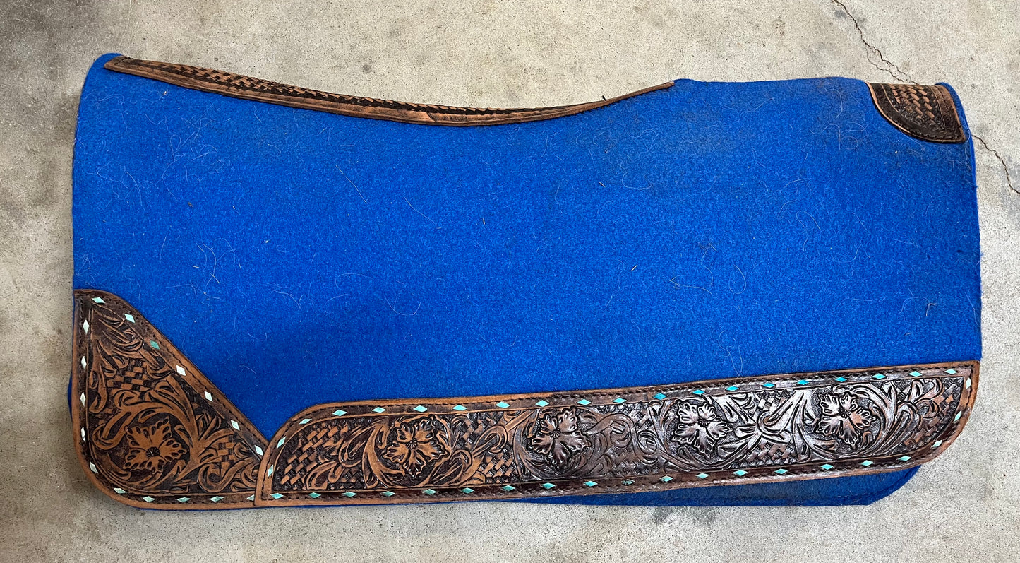 Blue Felt Saddle Pad