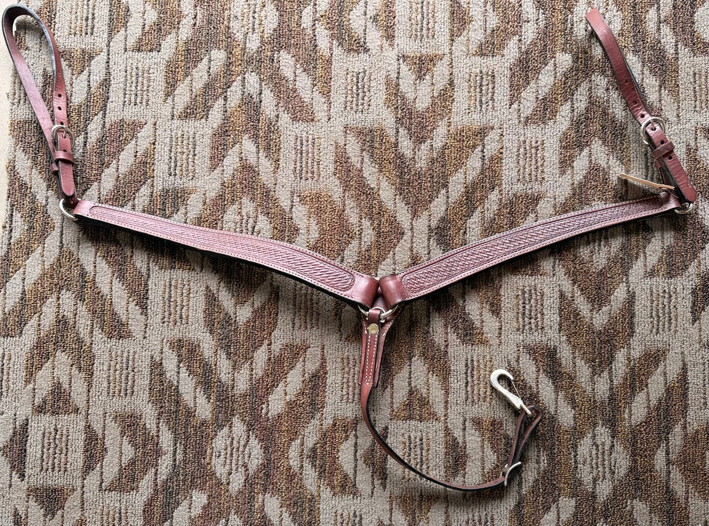 Leather Basketweave Breastcollar