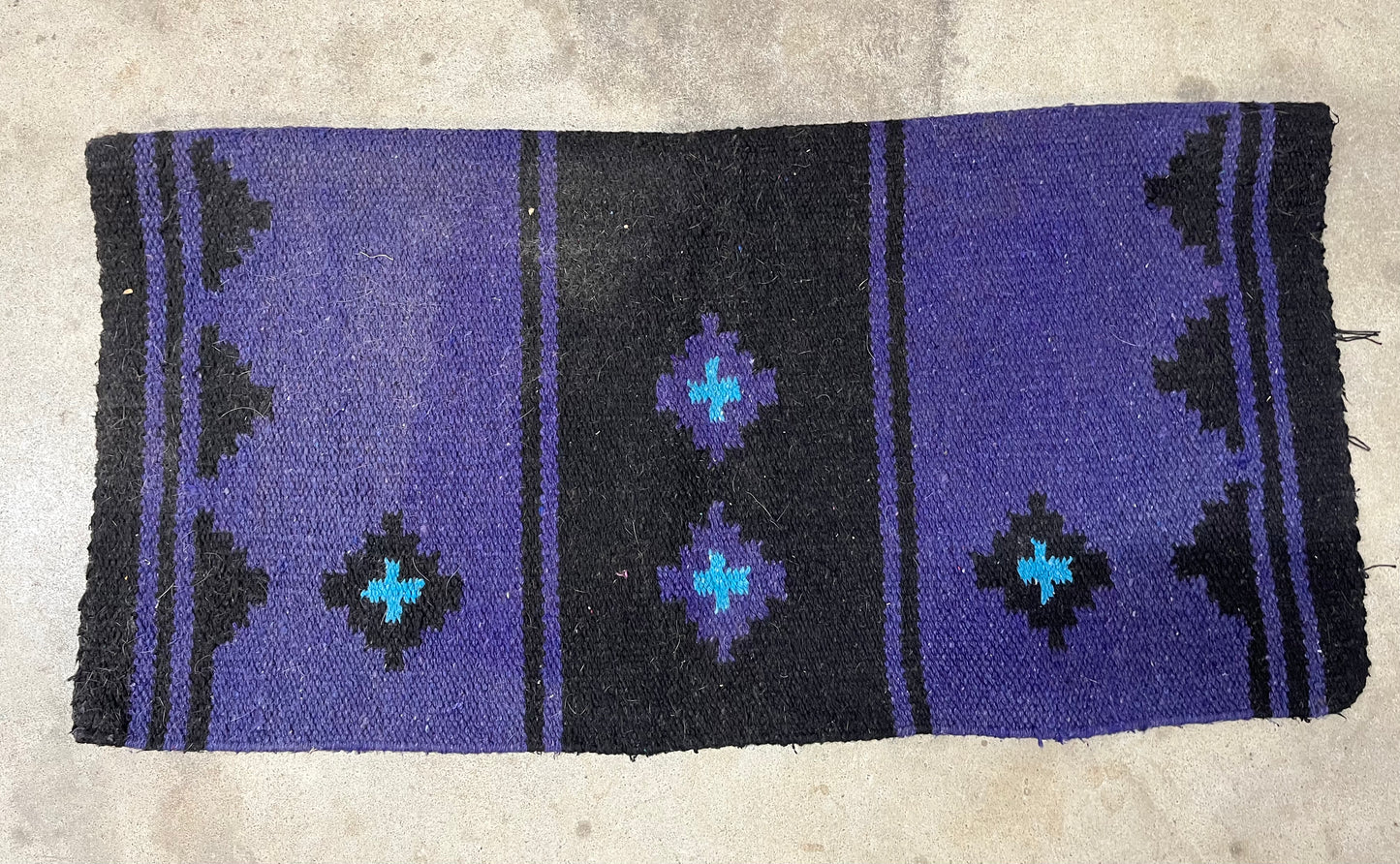 Purple & Black Saddle Blanket
