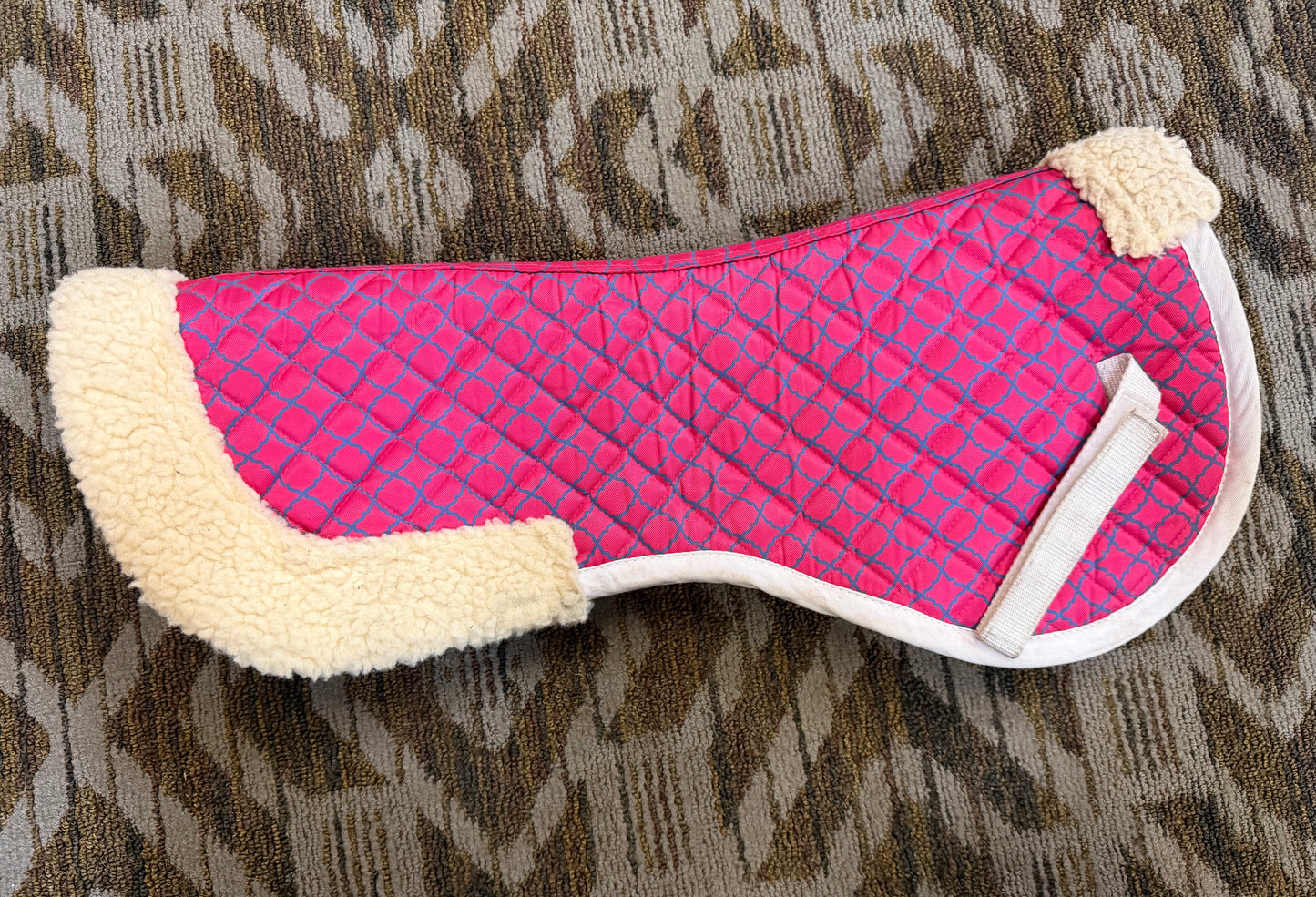 Pink Fleece Half Pad