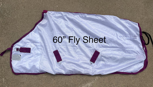 Pink & White Fly Sheet - 60”