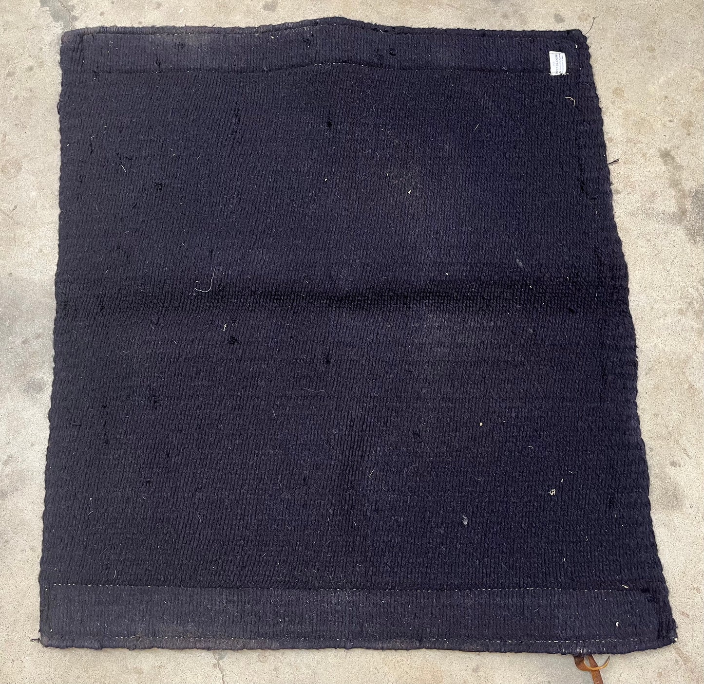 Black Saddle Blanket w/ Leather