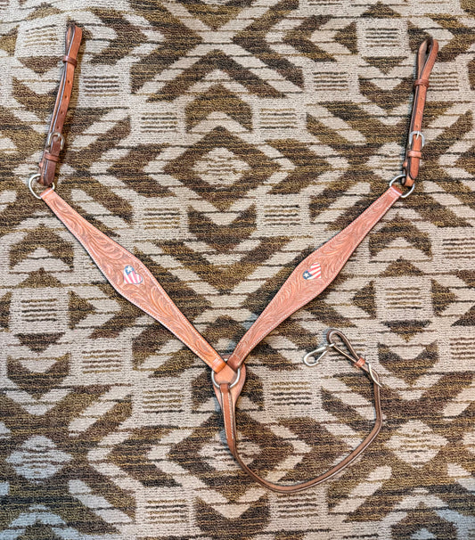 USA Leather Breastcollar