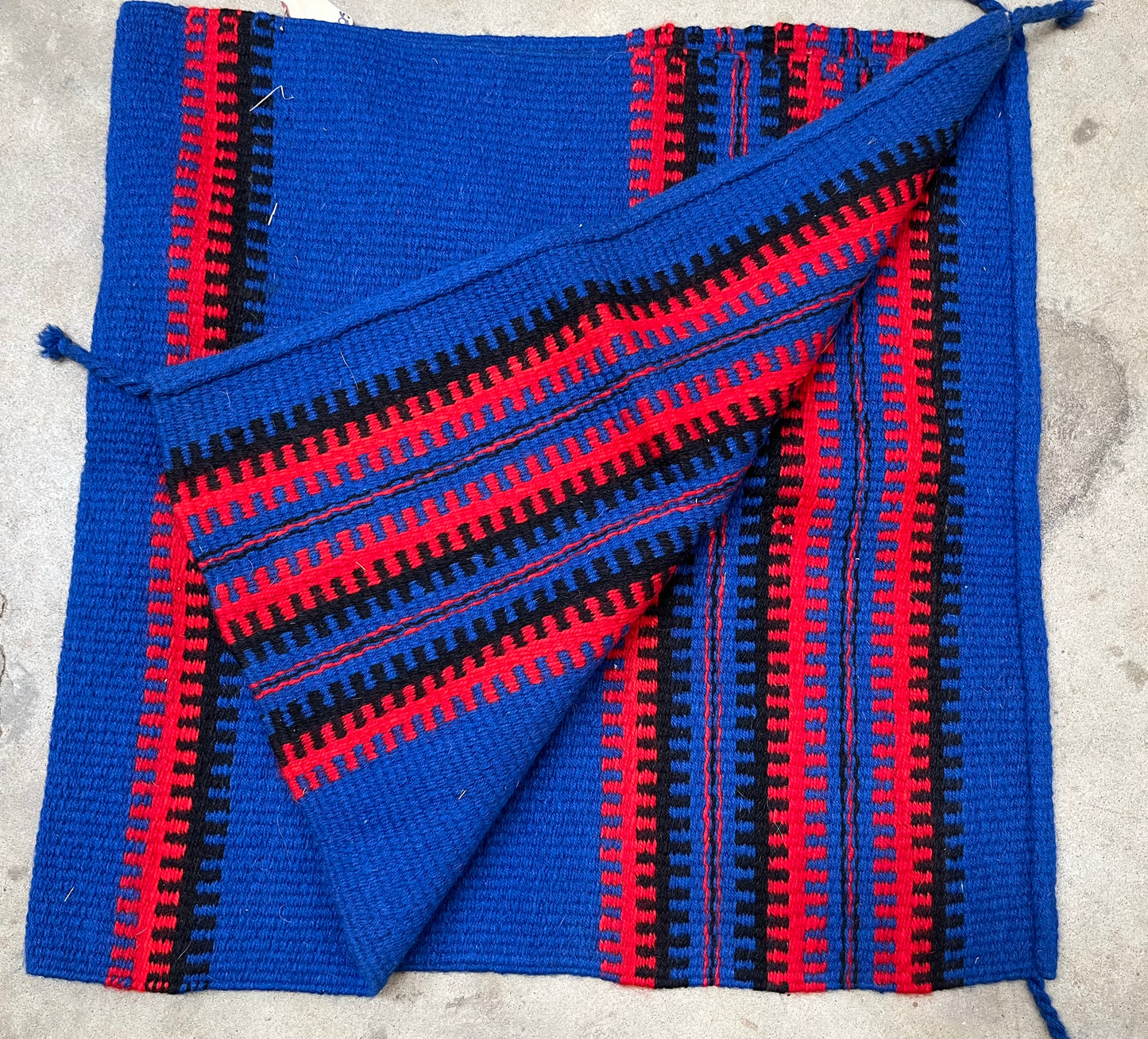 Red & Blue Saddle Blanket