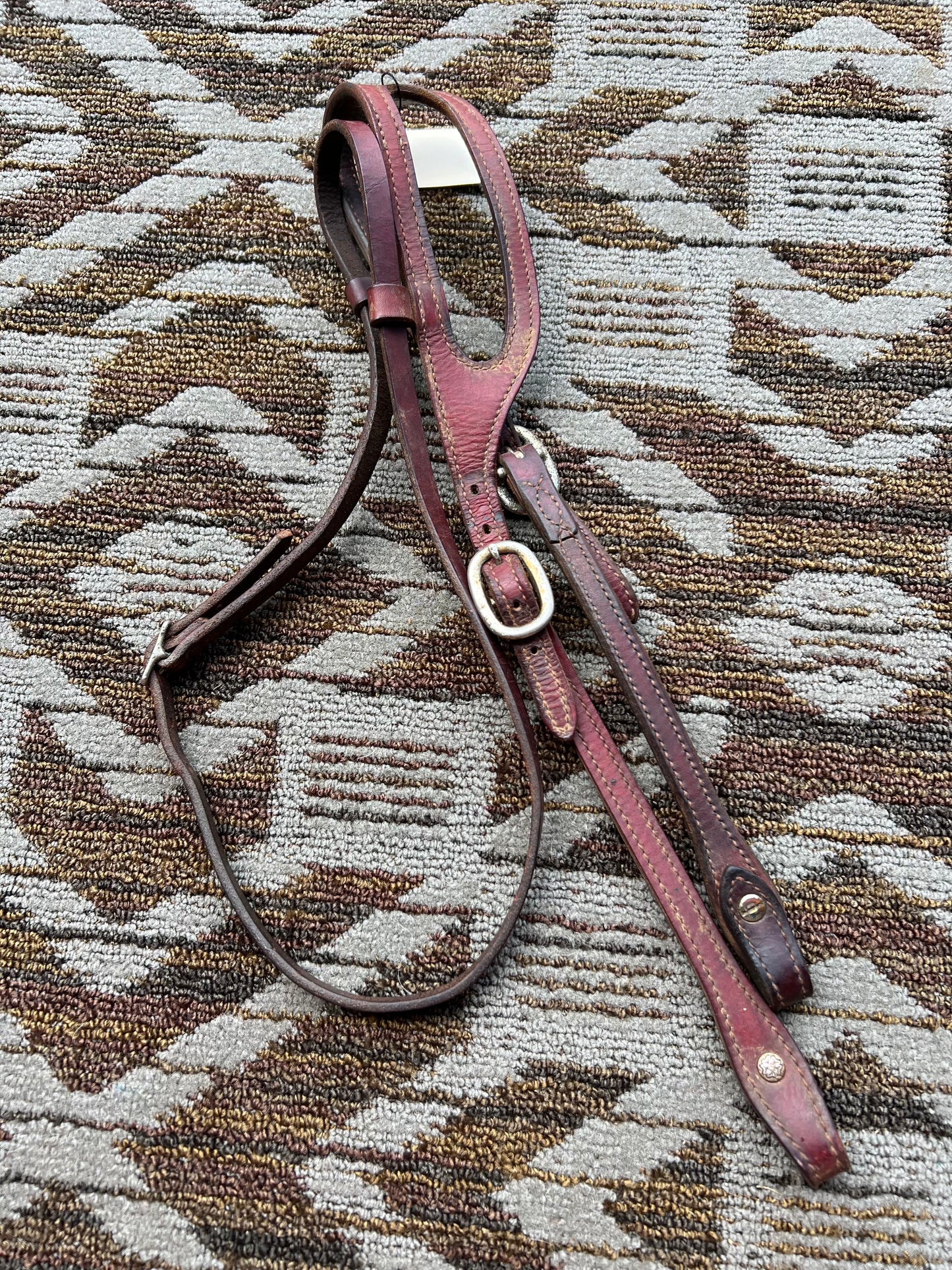 Leather One Ear Headstall w/ Throatlatch