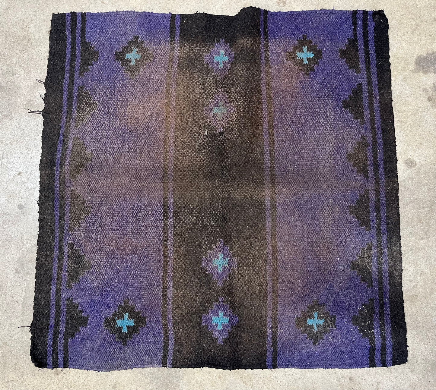 Purple & Black Saddle Blanket