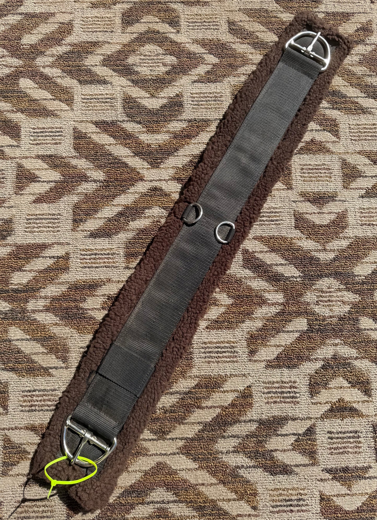 Brown Fleece Cinch - 34”
