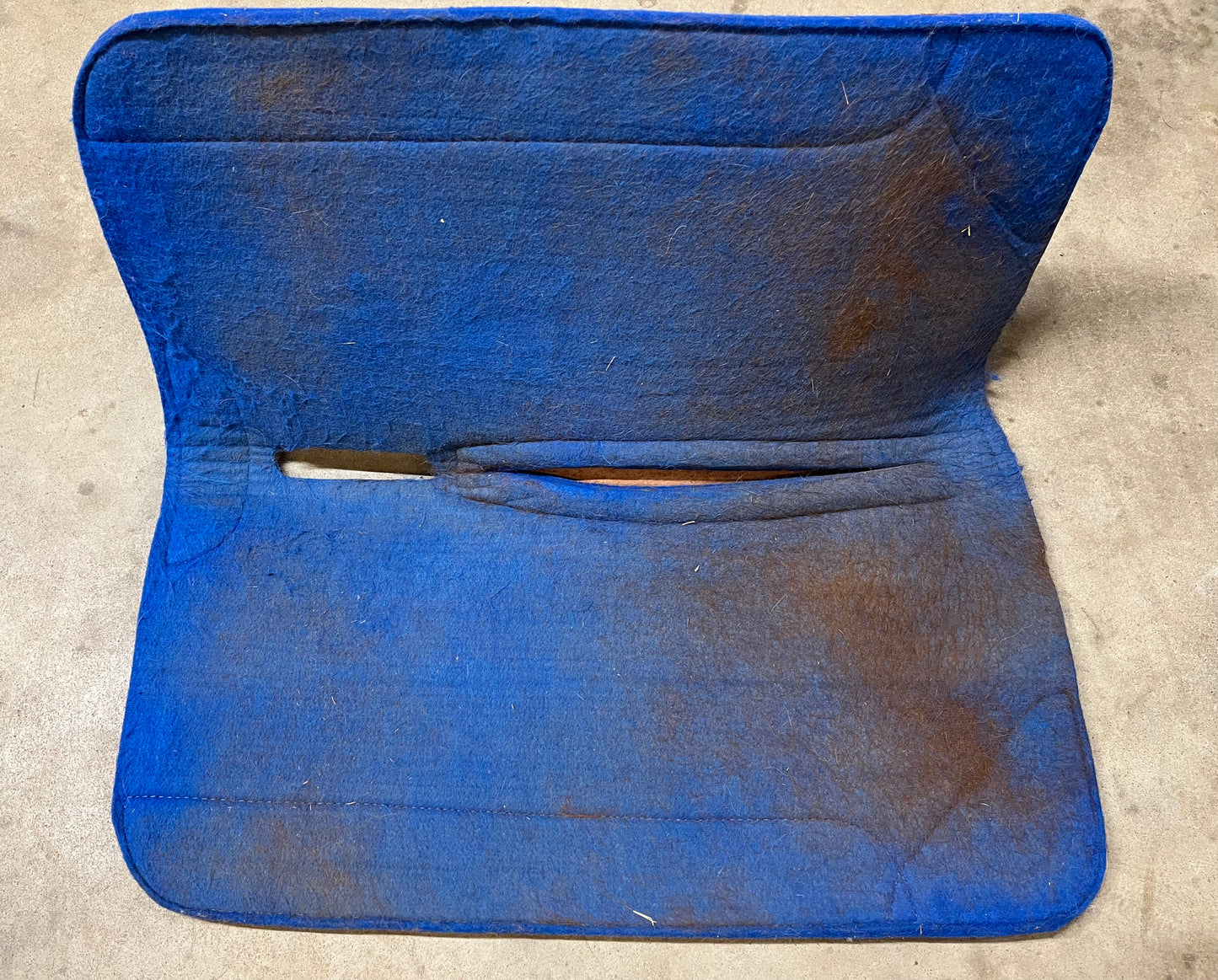 Blue Felt Saddle Pad